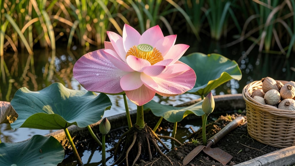 Lotus Flower Blooming Season: Moonlit Glow and Year-Round Fragrance