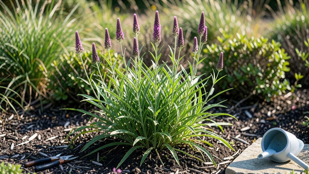 Liatris Before Bloom: Purple Stalks That Promise Stunning Summer Spikes
