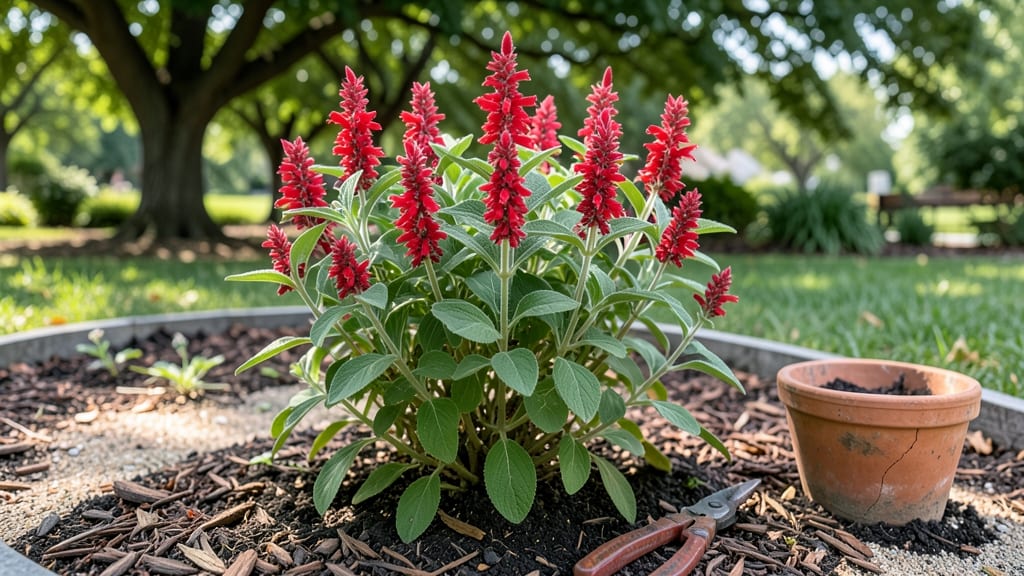 Pineapple Sage Bloom: Fragrant Pineapple-Scented Stems for Year-Round Harvests