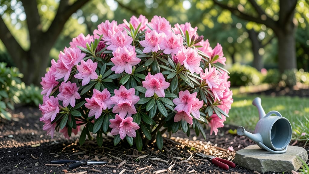 Azalea Bloom A Thon Double Pink: Velvety Petals That Pop in Spring’s Boldest Shade
