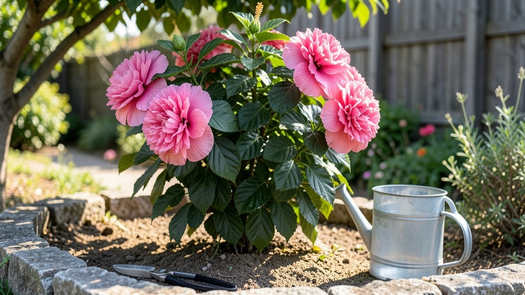 Double Bloom Hibiscus Plant: Bold Crimson Blooms That Double in Size
