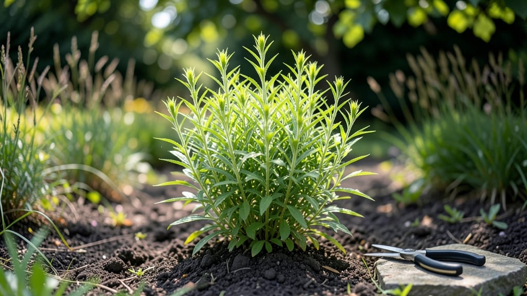 Goldenrod Before Blooming: Drought-Resilient Perennial That Spreads Naturally