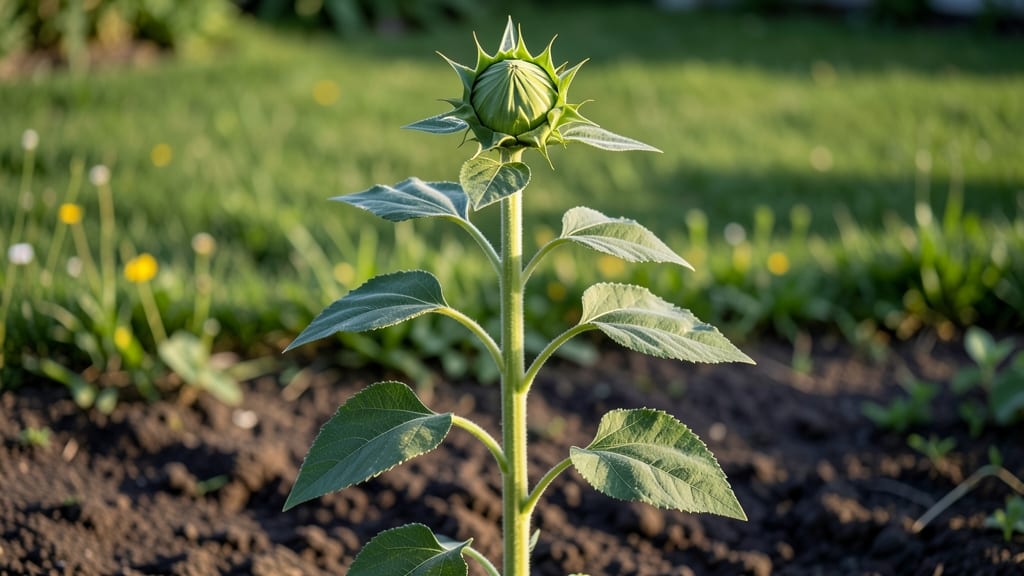 Sunflower Plant Before Bloom: Stem Strength Secrets for Towering Stalks