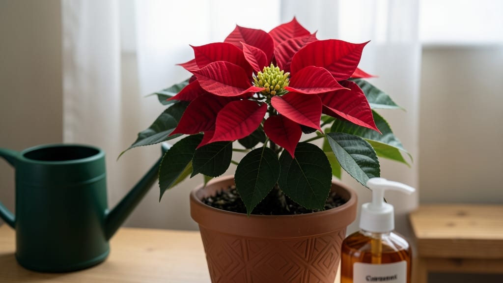 How Do You Make a Poinsettia Rebloom: Darkness Trick for Holiday-Ready Color
