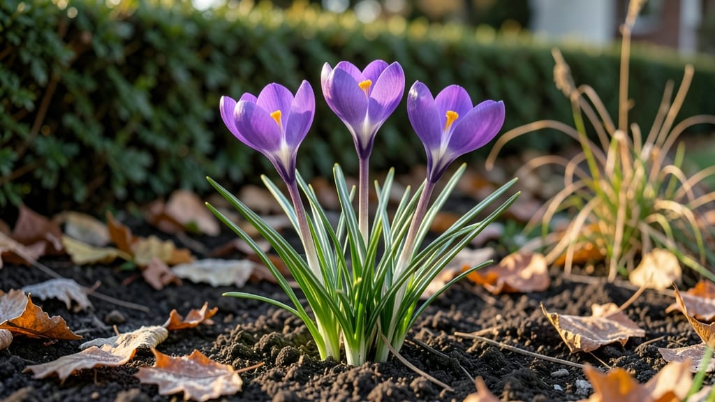 Fall Blooming Crocus Bulbs: Purple Starbursts That Defy Frost