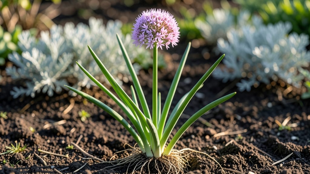 Wild Onion Blooms: Purple Starburst Edges That Attract Pollinators