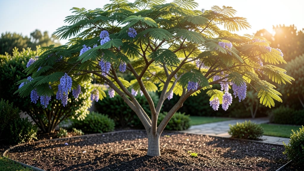Jacaranda Tree Bloom: Purple Rain Canopy in Spring’s Peak