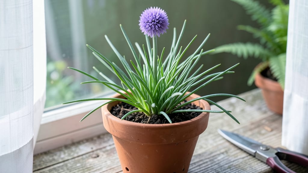 Chives in Bloom: Fragrant Purple Stems That Return Year After Year