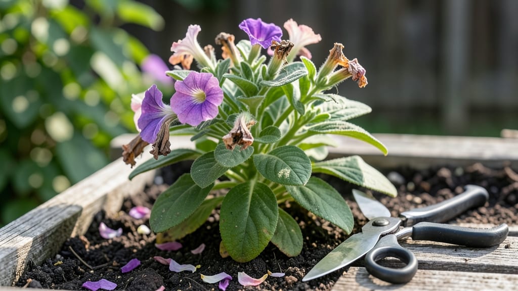 Spent Petunia Blooms: Revive Stems for Free Second-Life Flowers