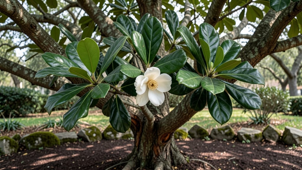 Southern Magnolia Tree in Bloom: Fragrant White Canopy That Transforms Landscapes
