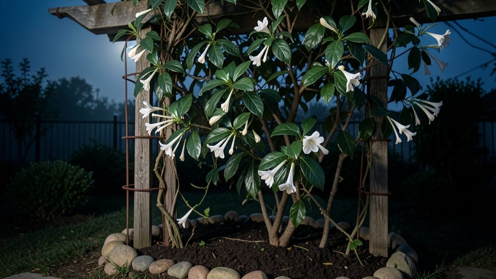 Night Blooming Jasmine Vine: Moonlit Fragrance That Lures Hummingbirds Nightly